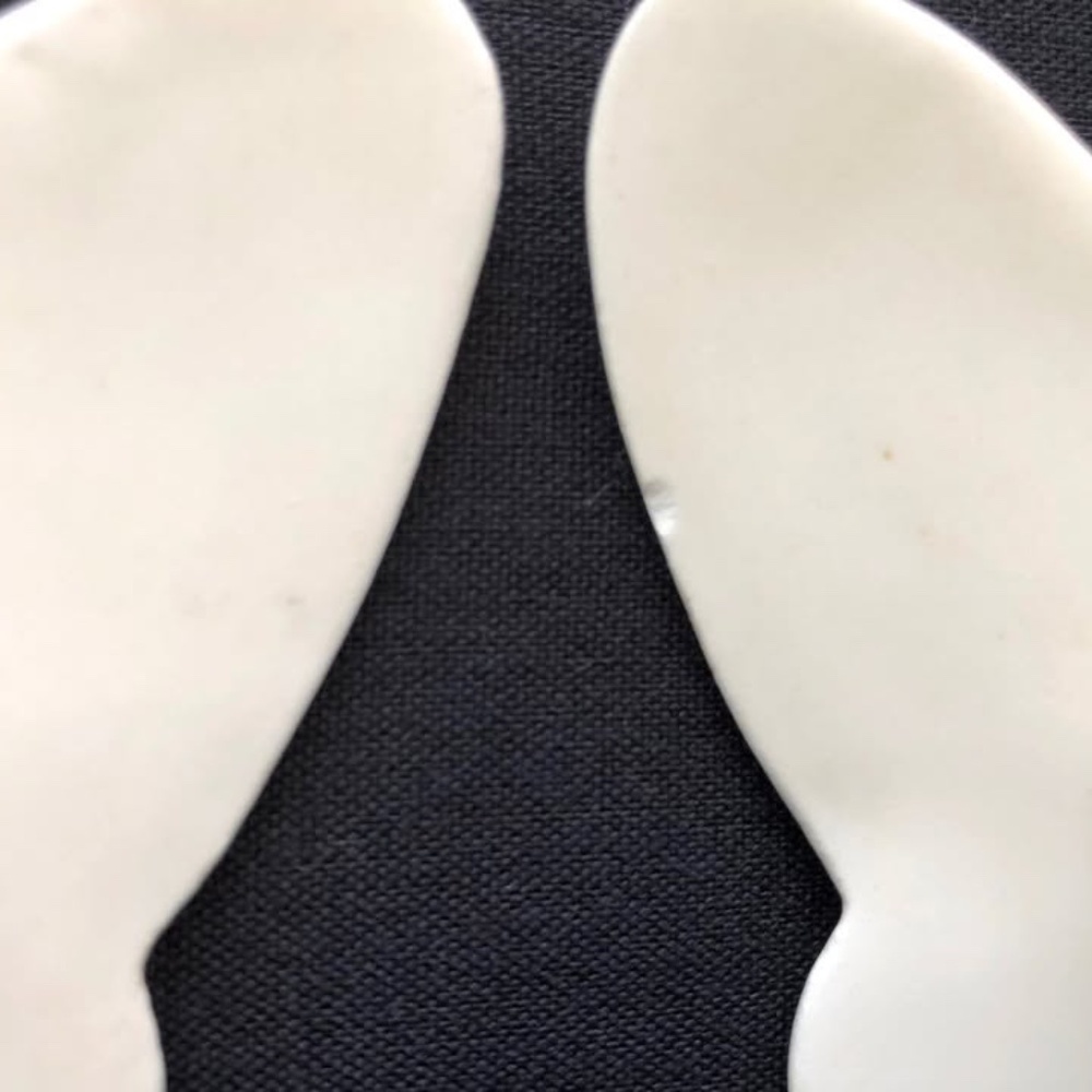 LASTING PRODUCTS Ceramic Butterflies w/Hand Painted Rose Floral Design Vintage - Picture 10 of 14